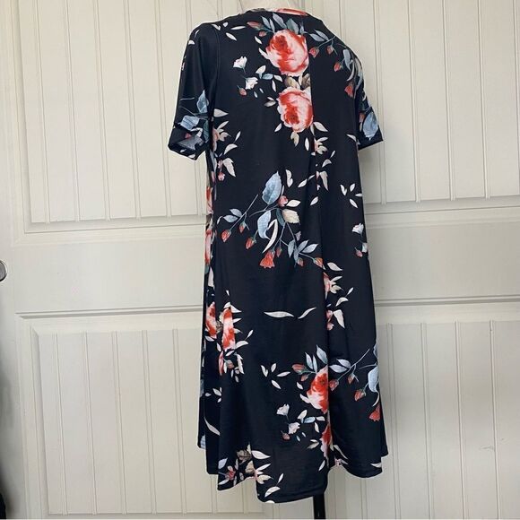 Women’s MEDIUM - Black Floral Dress - Baby Doll Style - Picture 7 of 13